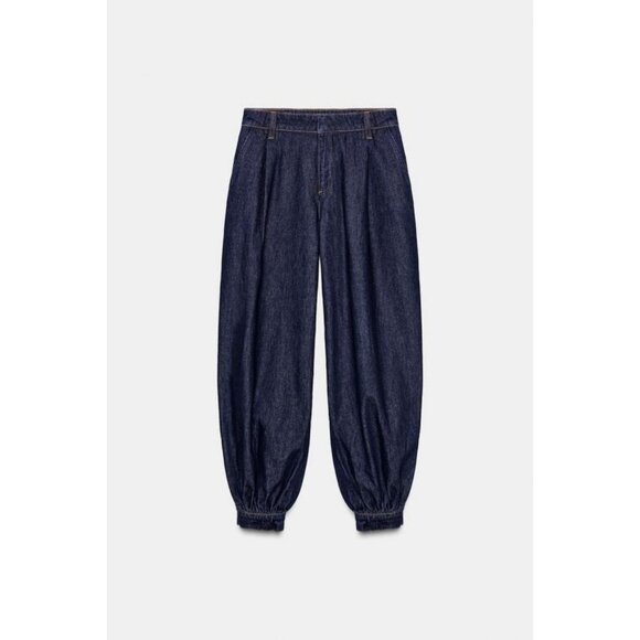 ZARA DENIM TROUSERS - Picture 3 of 5